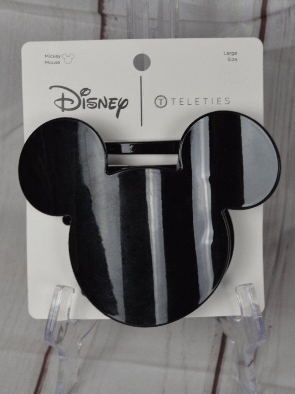 Teleties Disney Mickey Mouse Large Flat Hair Clip NWT